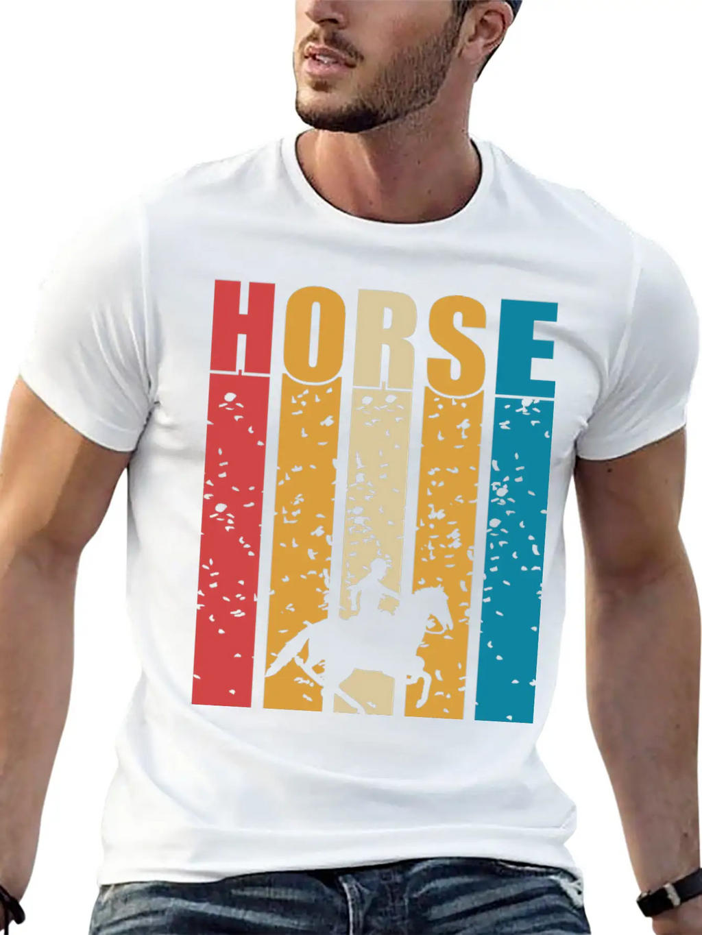 Horse Give Me Confidence Classic Cotton Tee – Unisex Comfort For Any Season