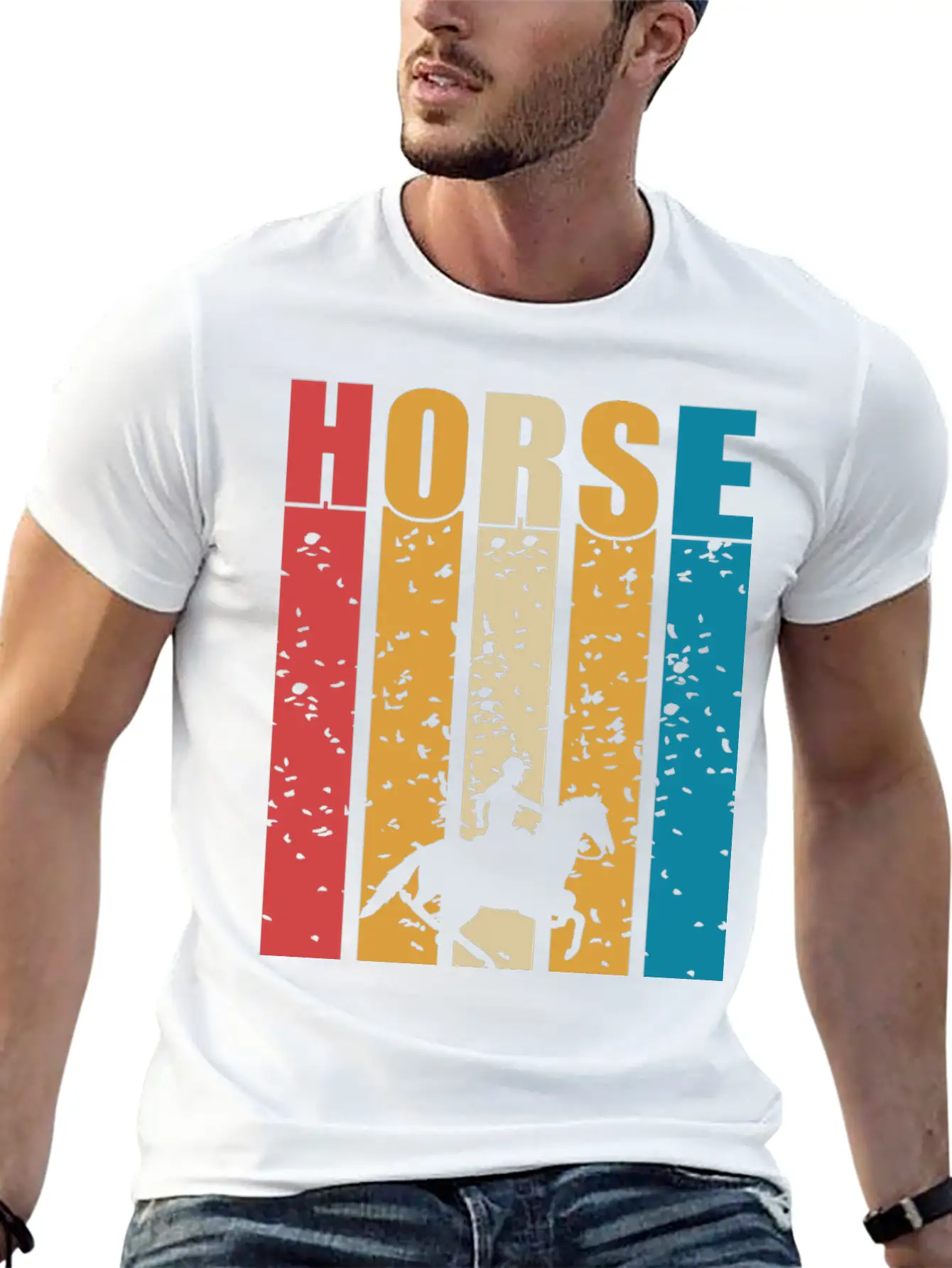 Horse Give Me Confidence Classic Cotton Tee – Unisex Comfort For Any Season
