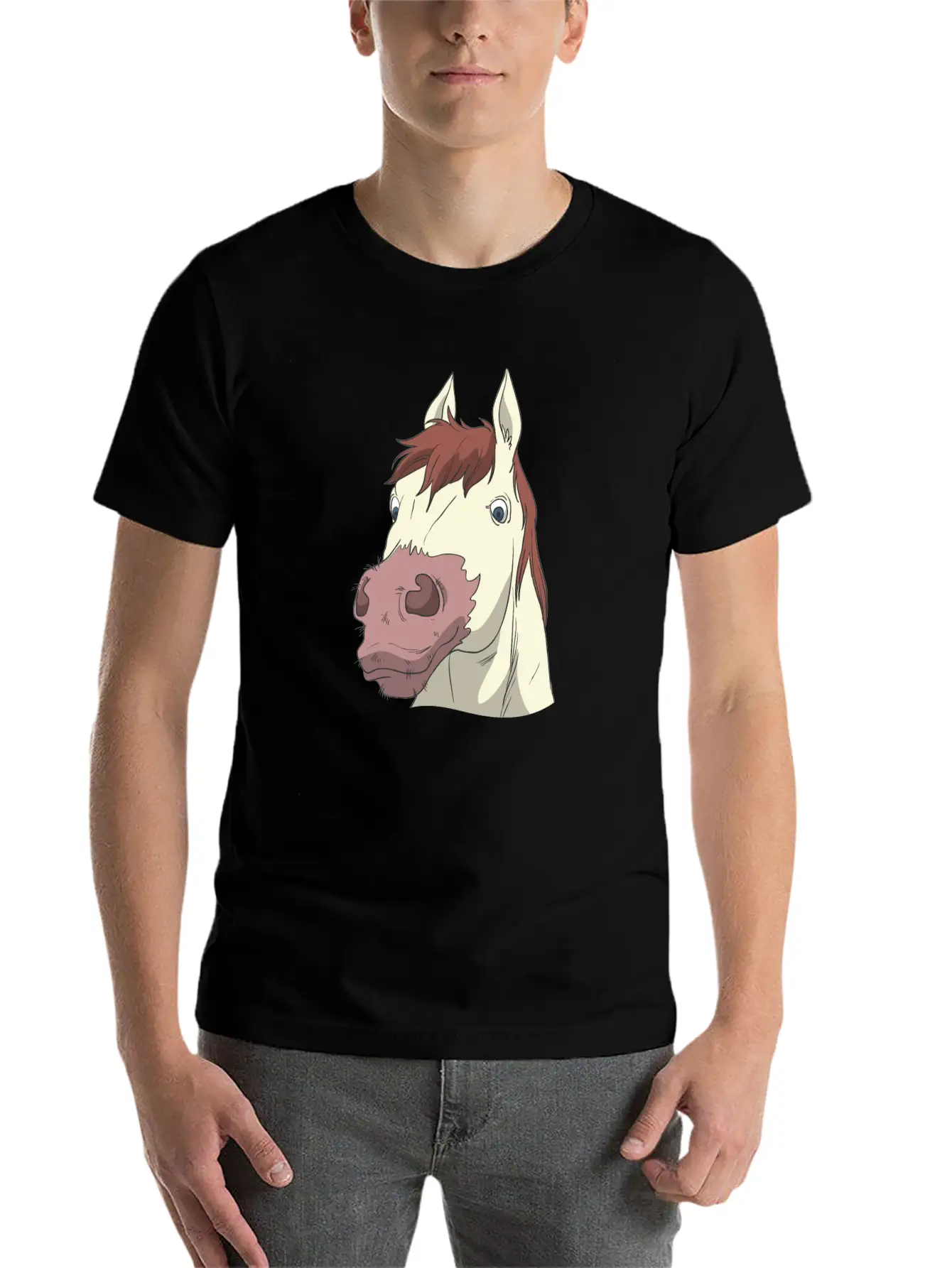 Horse Head Classic Cotton Tee – Unisex Comfort For Any Season