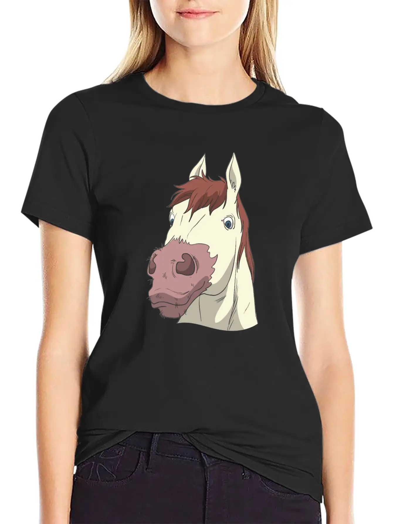 Horse Head Classic Cotton Tee – Unisex Comfort For Any Season