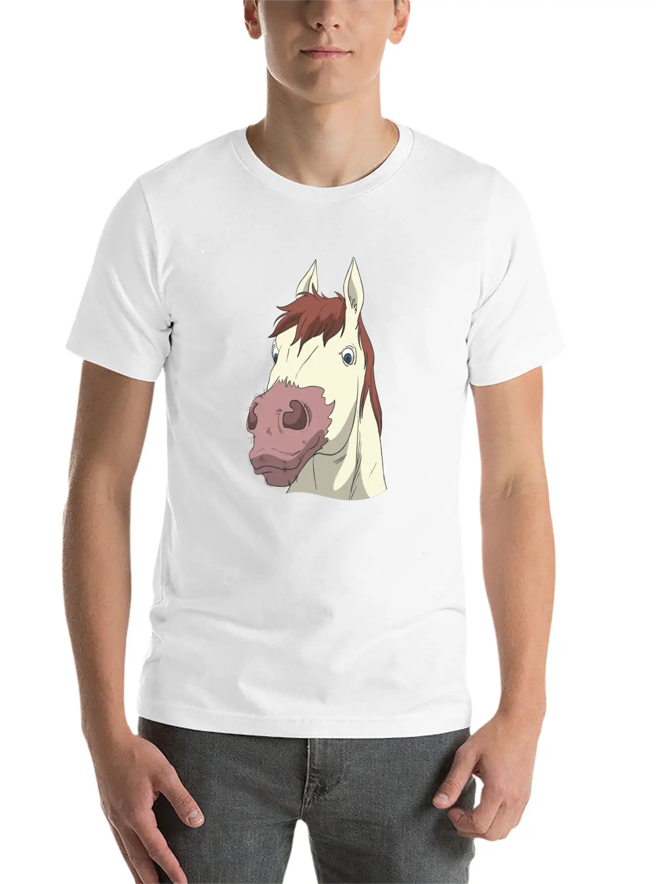 Horse Head Classic Cotton Tee – Unisex Comfort For Any Season