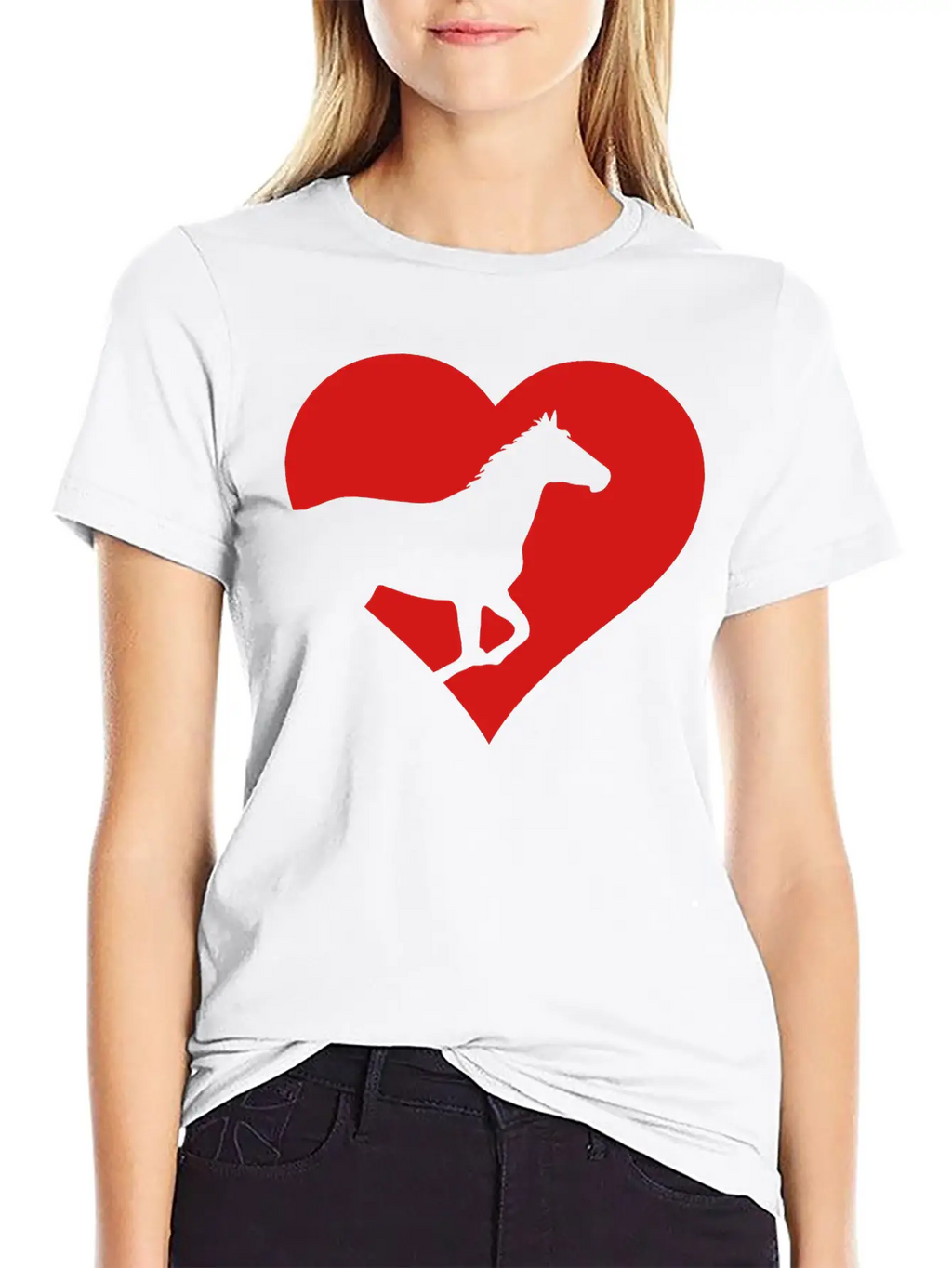 Horse Heart Basic Graphic T-Shirt – Daily Comfort In Soft Cotton