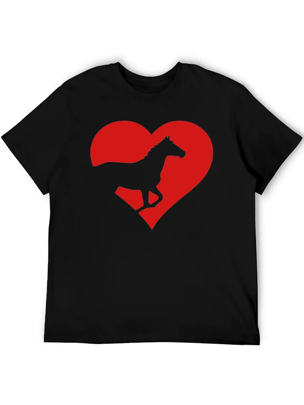 Horse Heart Basic Graphic T-Shirt – Daily Comfort In Soft Cotton