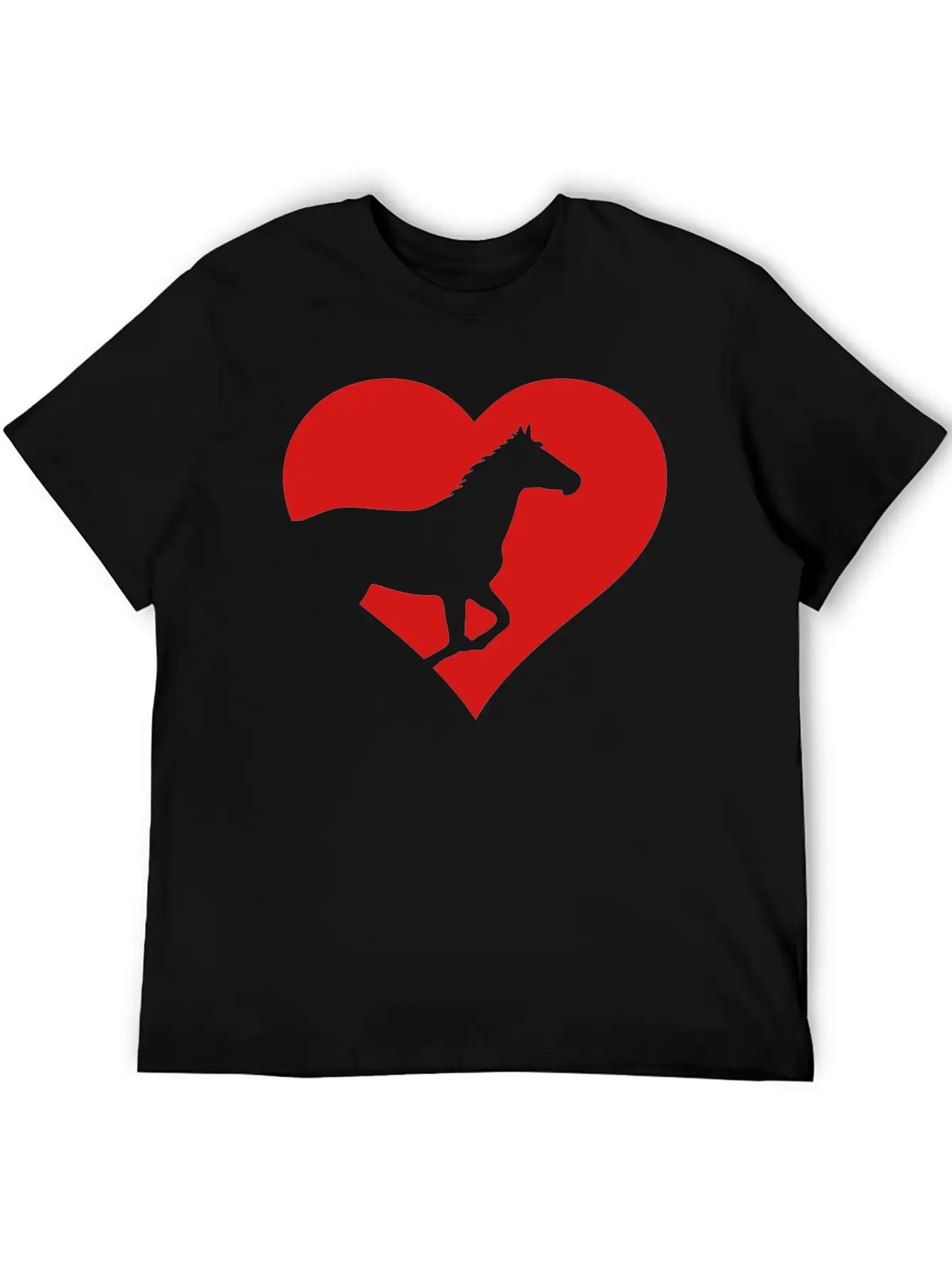 Horse Heart Basic Graphic T-Shirt – Daily Comfort In Soft Cotton