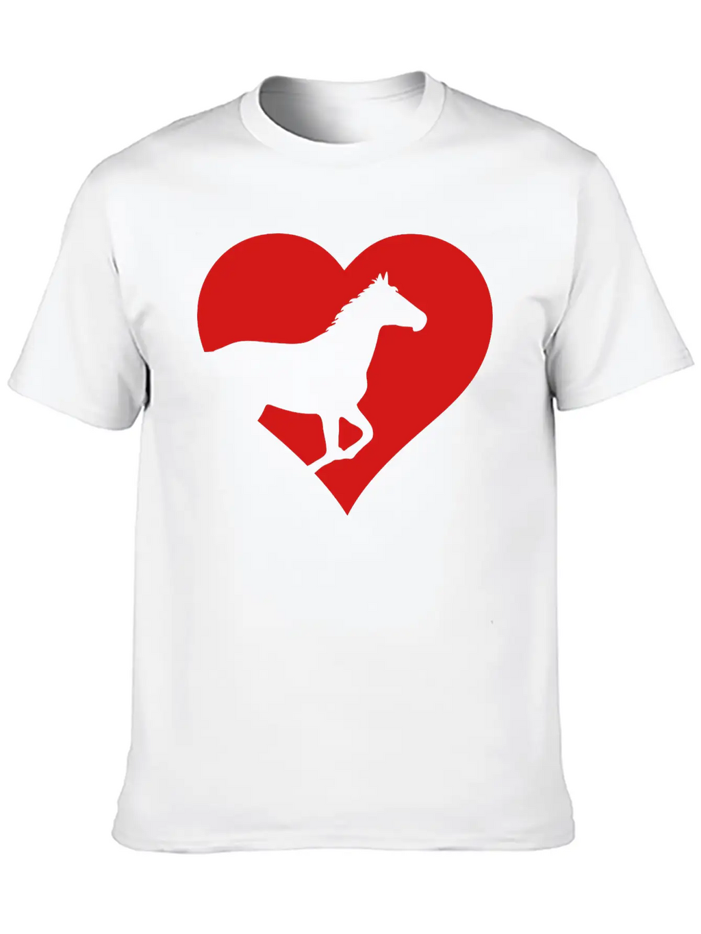 Horse Heart Basic Graphic T-Shirt – Daily Comfort In Soft Cotton