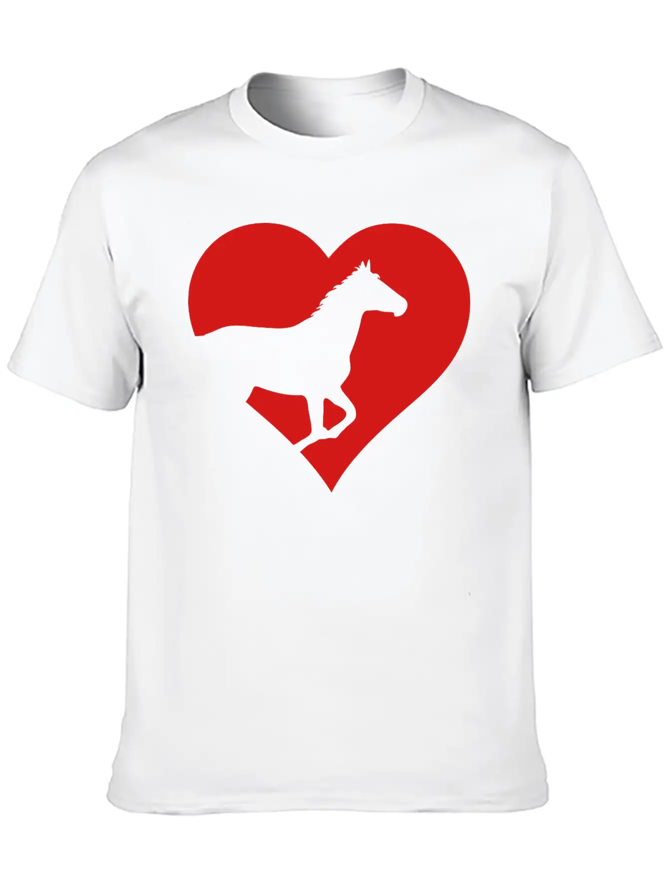 Horse Heart Basic Graphic T-Shirt – Daily Comfort In Soft Cotton