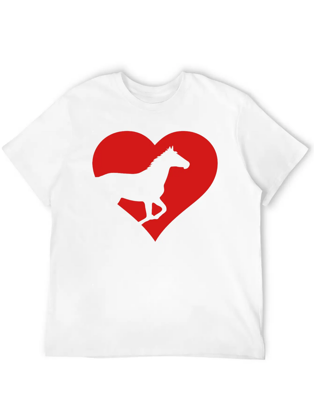 Horse Heart Basic Graphic T-Shirt – Daily Comfort In Soft Cotton