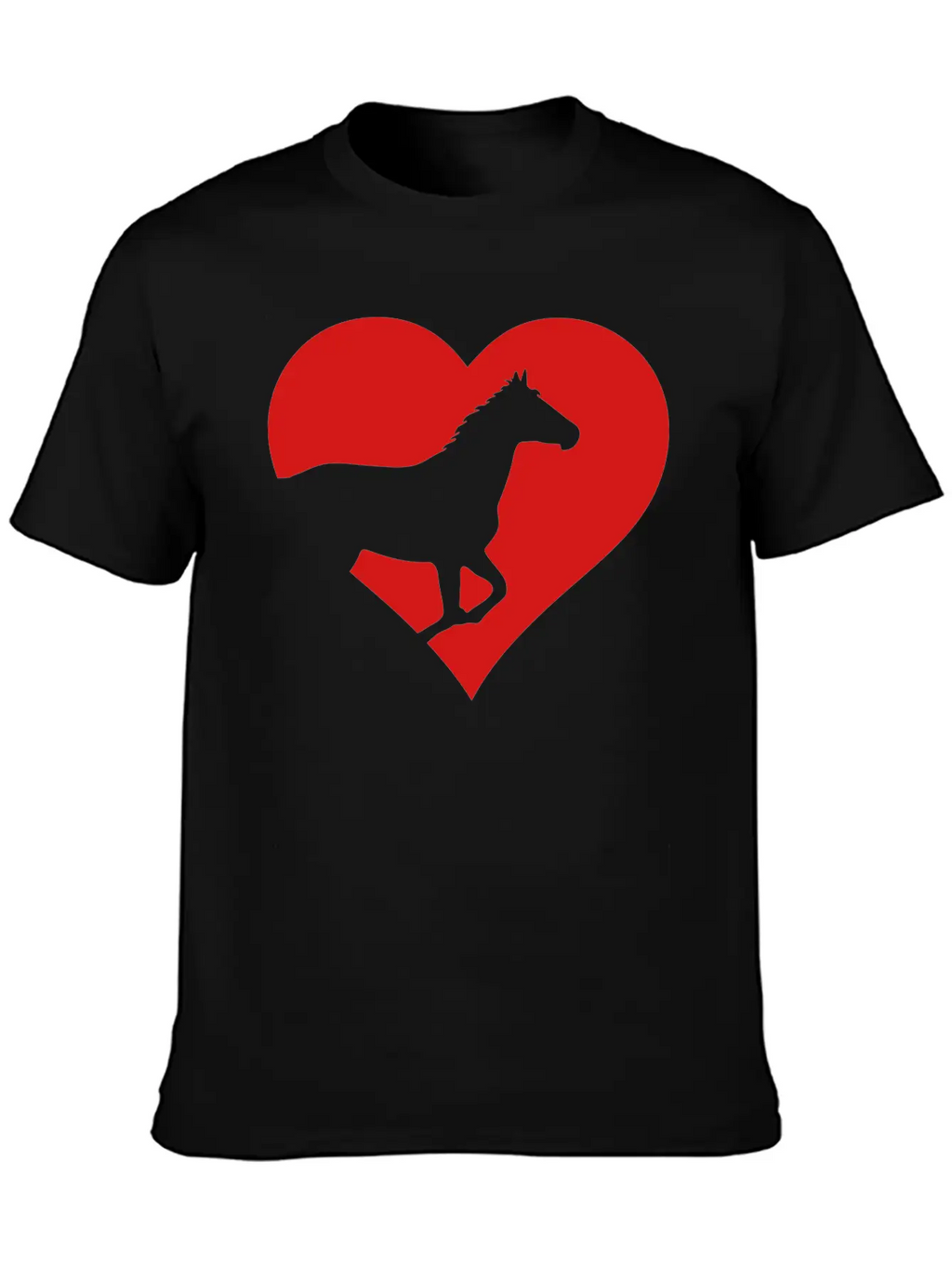 Horse Heart Basic Graphic T-Shirt – Daily Comfort In Soft Cotton