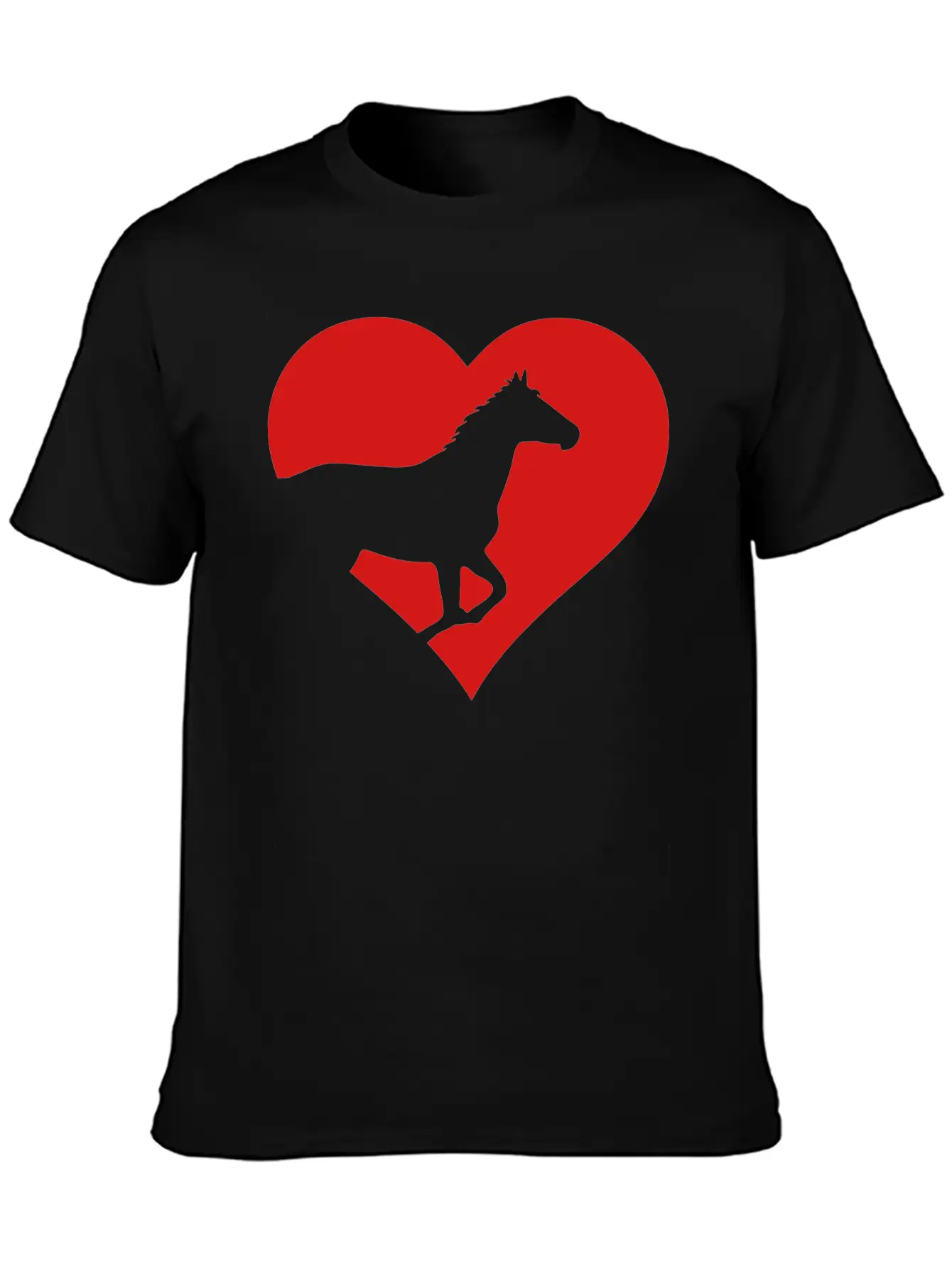 Horse Heart Basic Graphic T-Shirt – Daily Comfort In Soft Cotton