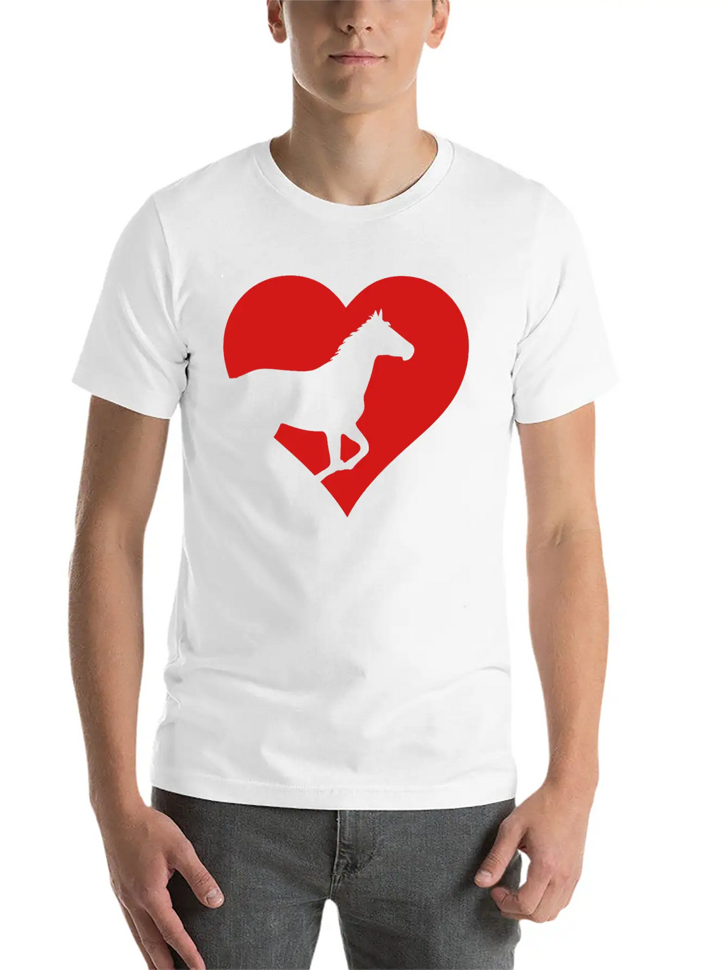 Horse Heart Basic Graphic T-Shirt – Daily Comfort In Soft Cotton