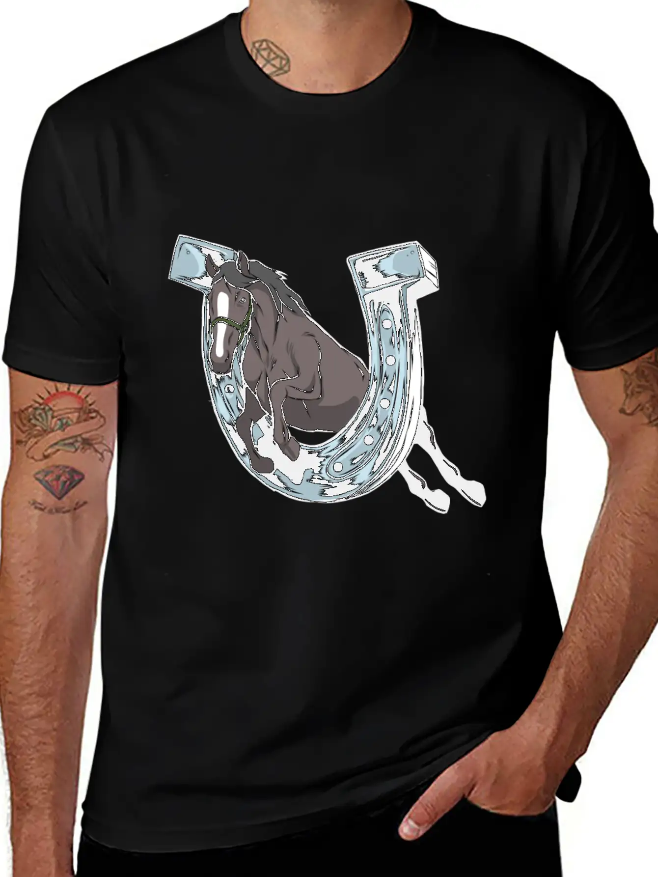 Horse Hoof Horse Lover Hoof Horse Motif Classic Cotton Tee – Unisex Comfort For Any Season
