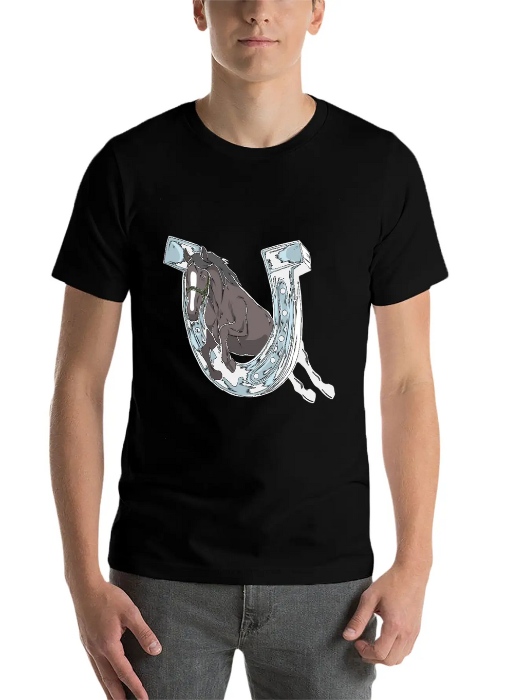 Horse Hoof Horse Lover Hoof Horse Motif Classic Cotton Tee – Unisex Comfort For Any Season