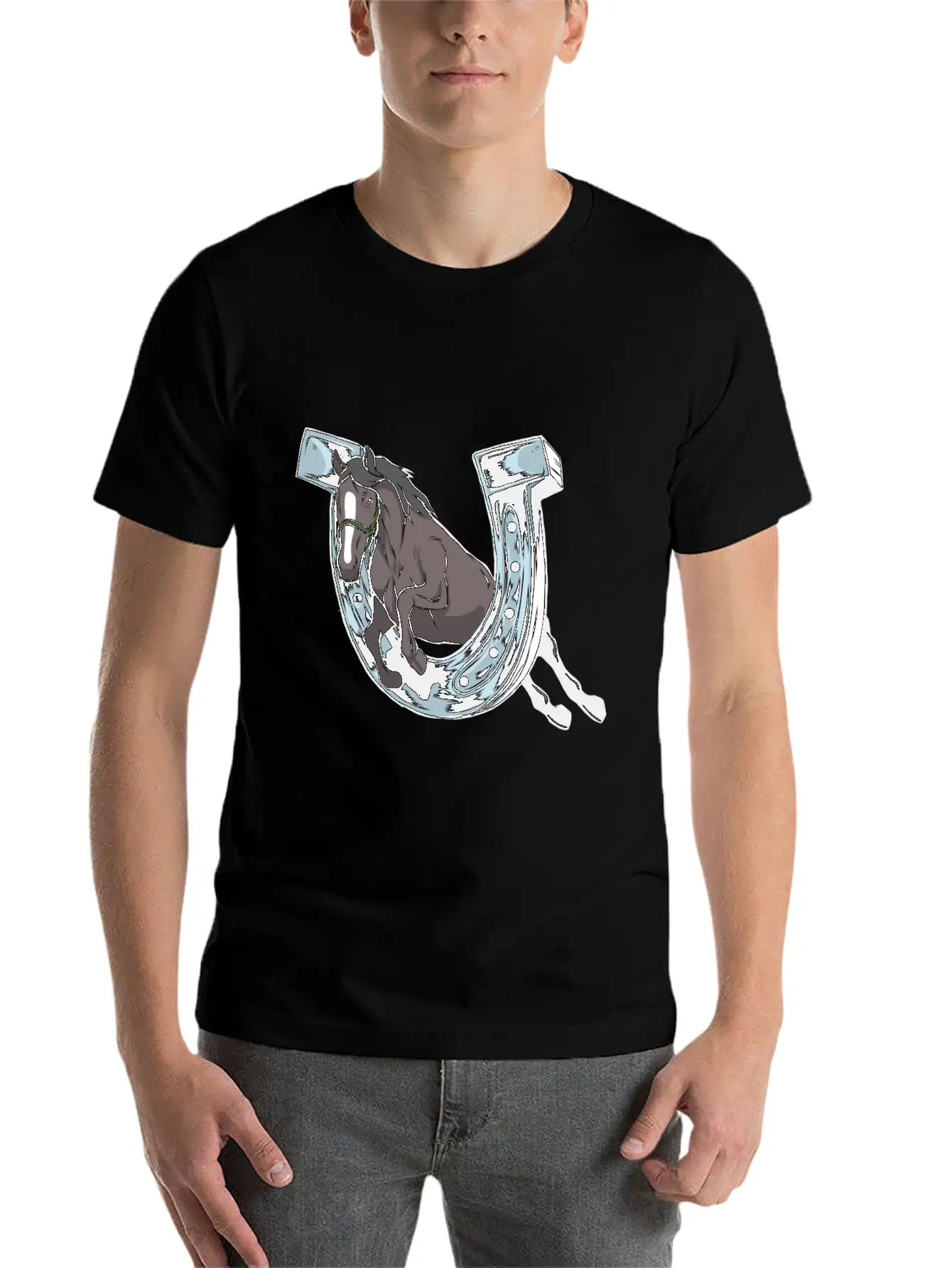 Horse Hoof Horse Lover Hoof Horse Motif Classic Cotton Tee – Unisex Comfort For Any Season