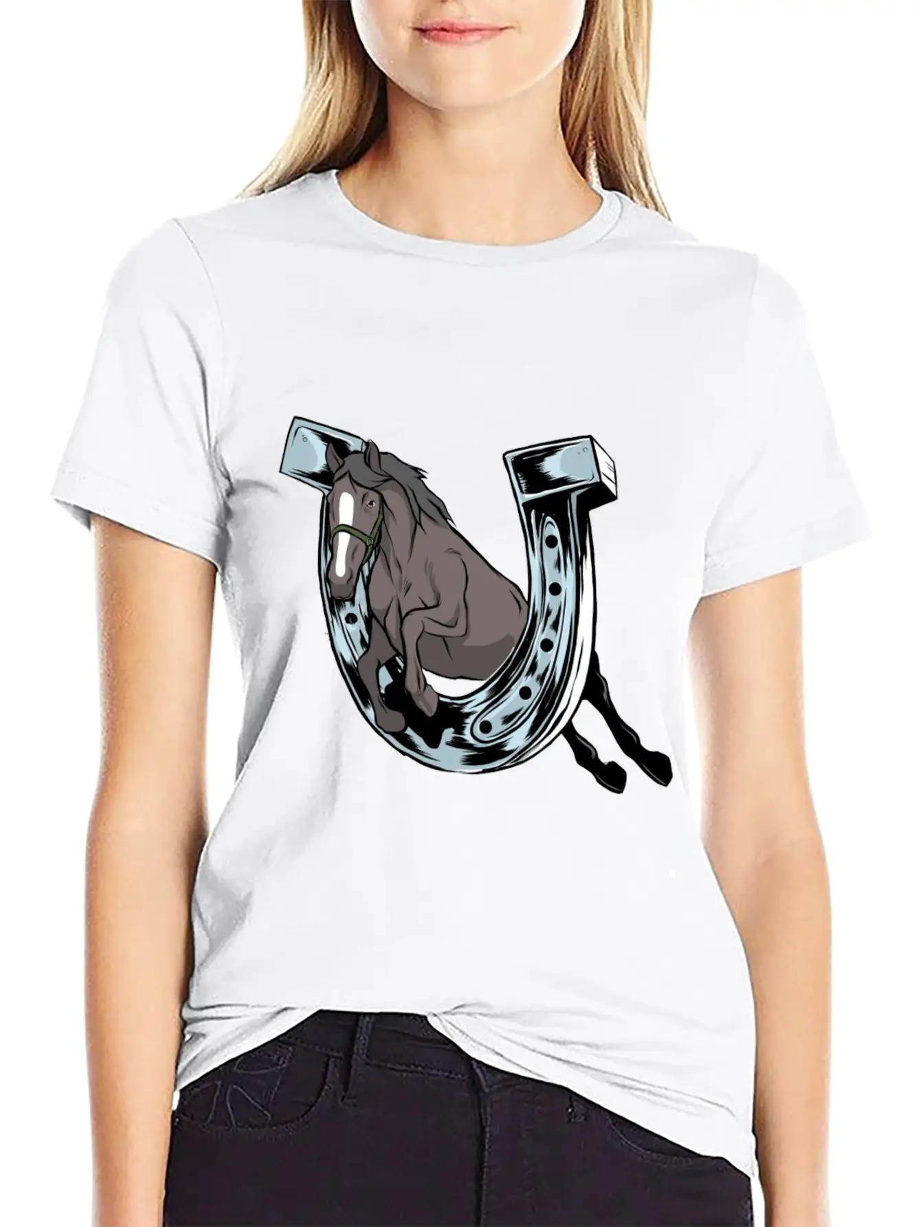 Horse Hoof Horse Lover Hoof Horse Motif Classic Cotton Tee – Unisex Comfort For Any Season