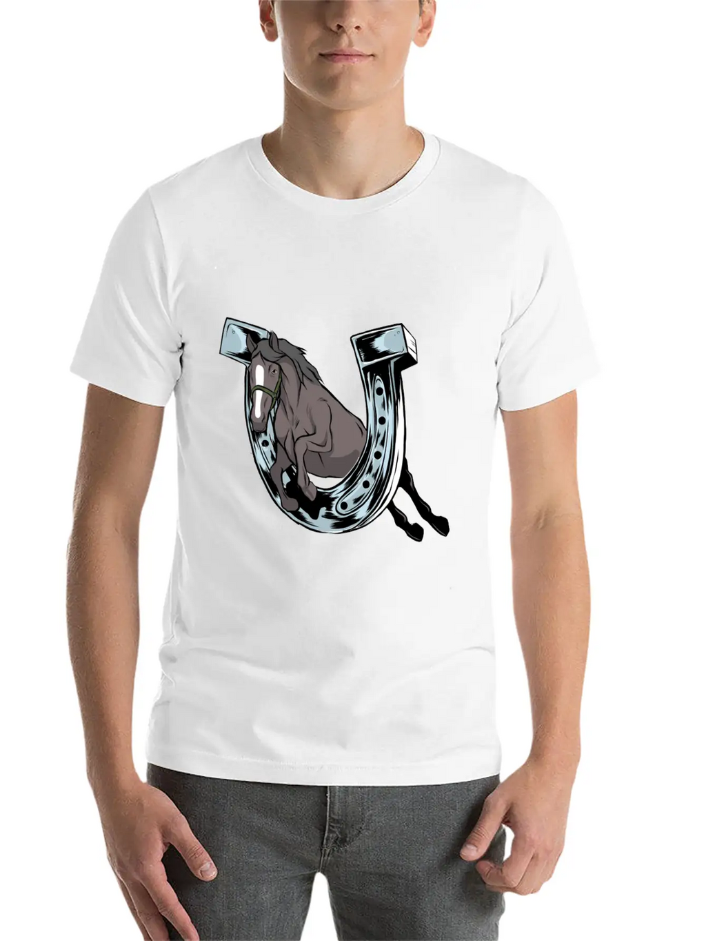 Horse Hoof Horse Lover Hoof Horse Motif Classic Cotton Tee – Unisex Comfort For Any Season