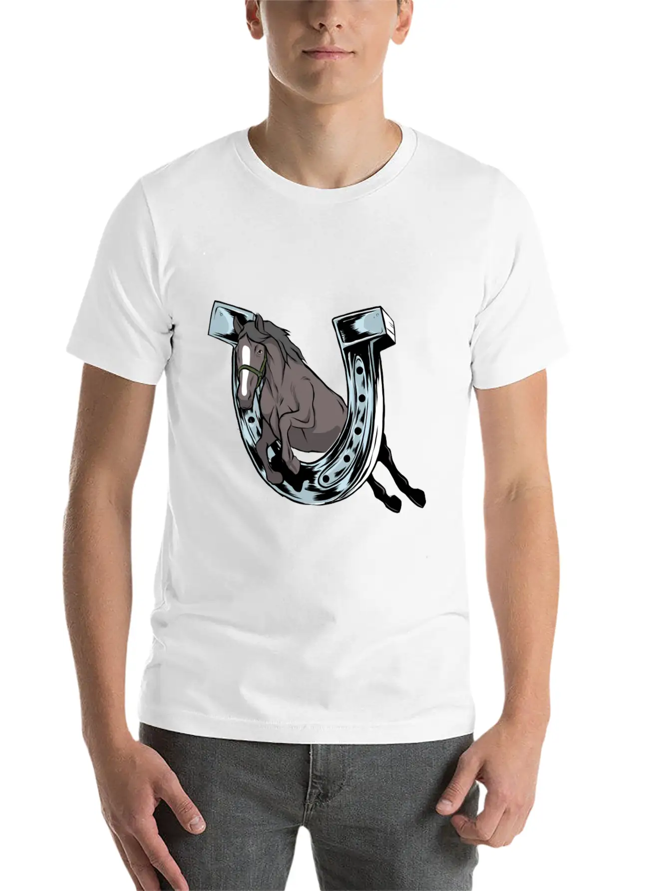 Horse Hoof Horse Lover Hoof Horse Motif Classic Cotton Tee – Unisex Comfort For Any Season