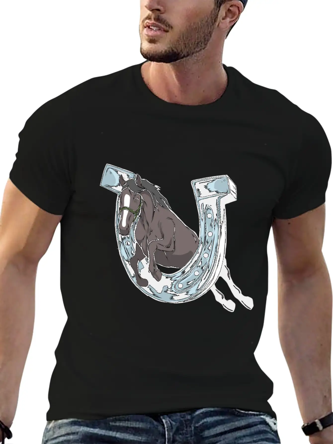 Horse Hoof Horse Lover Hoof Horse Motif Classic Cotton Tee – Unisex Comfort For Any Season