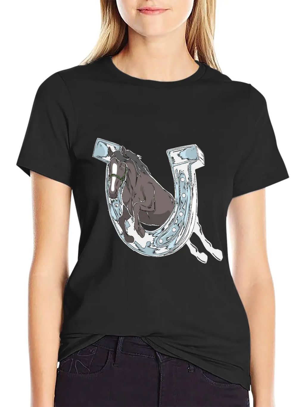 Horse Hoof Horse Lover Hoof Horse Motif Classic Cotton Tee – Unisex Comfort For Any Season