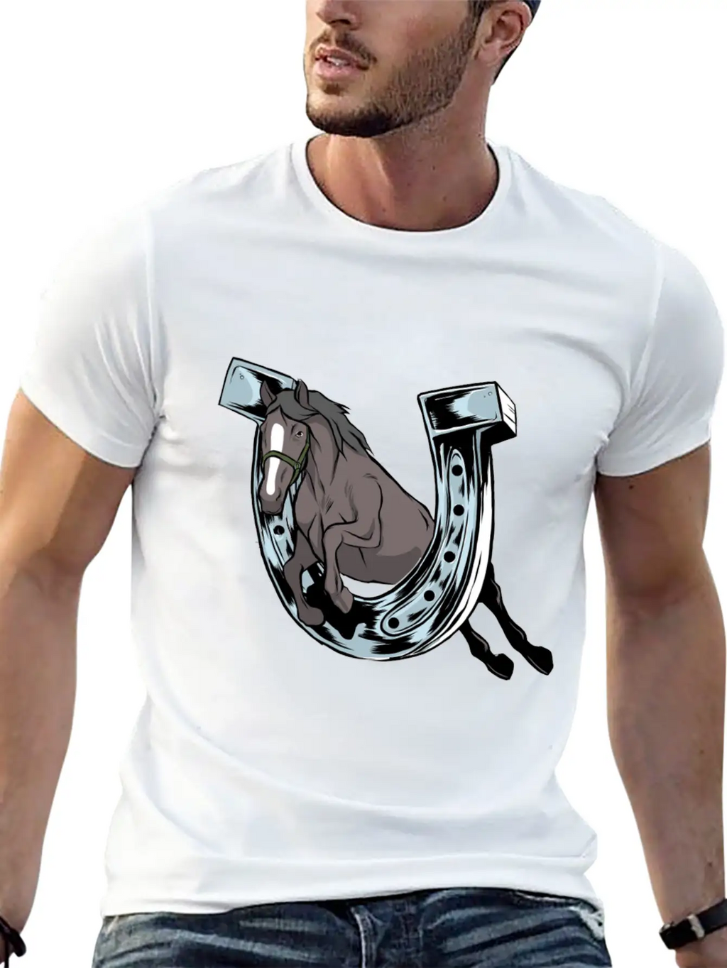 Horse Hoof Horse Lover Hoof Horse Motif Classic Cotton Tee – Unisex Comfort For Any Season