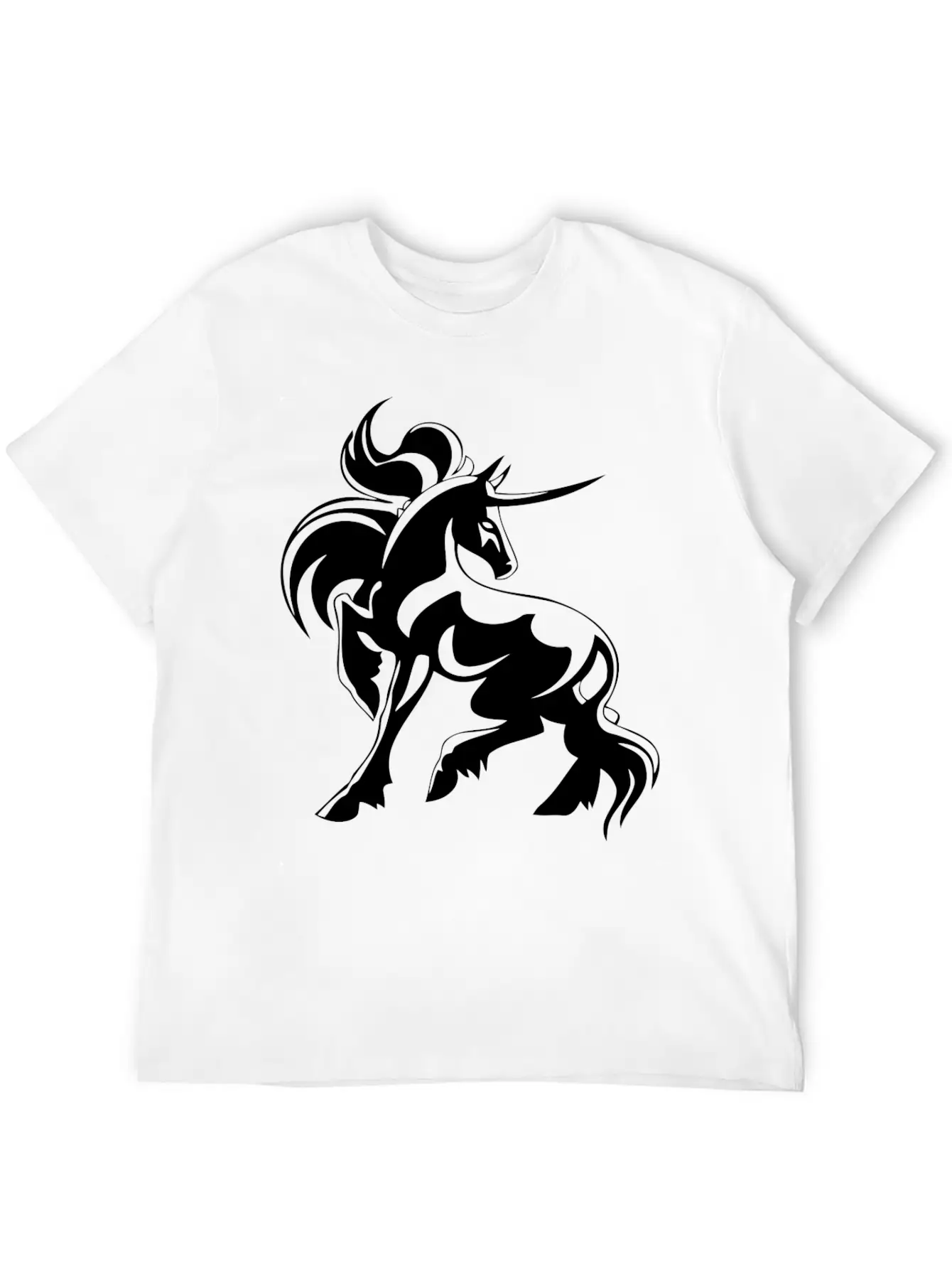 Horse Hoorn Animal Funny Stylish Everyday T-Shirt – Unisex Basic Cotton Tee
