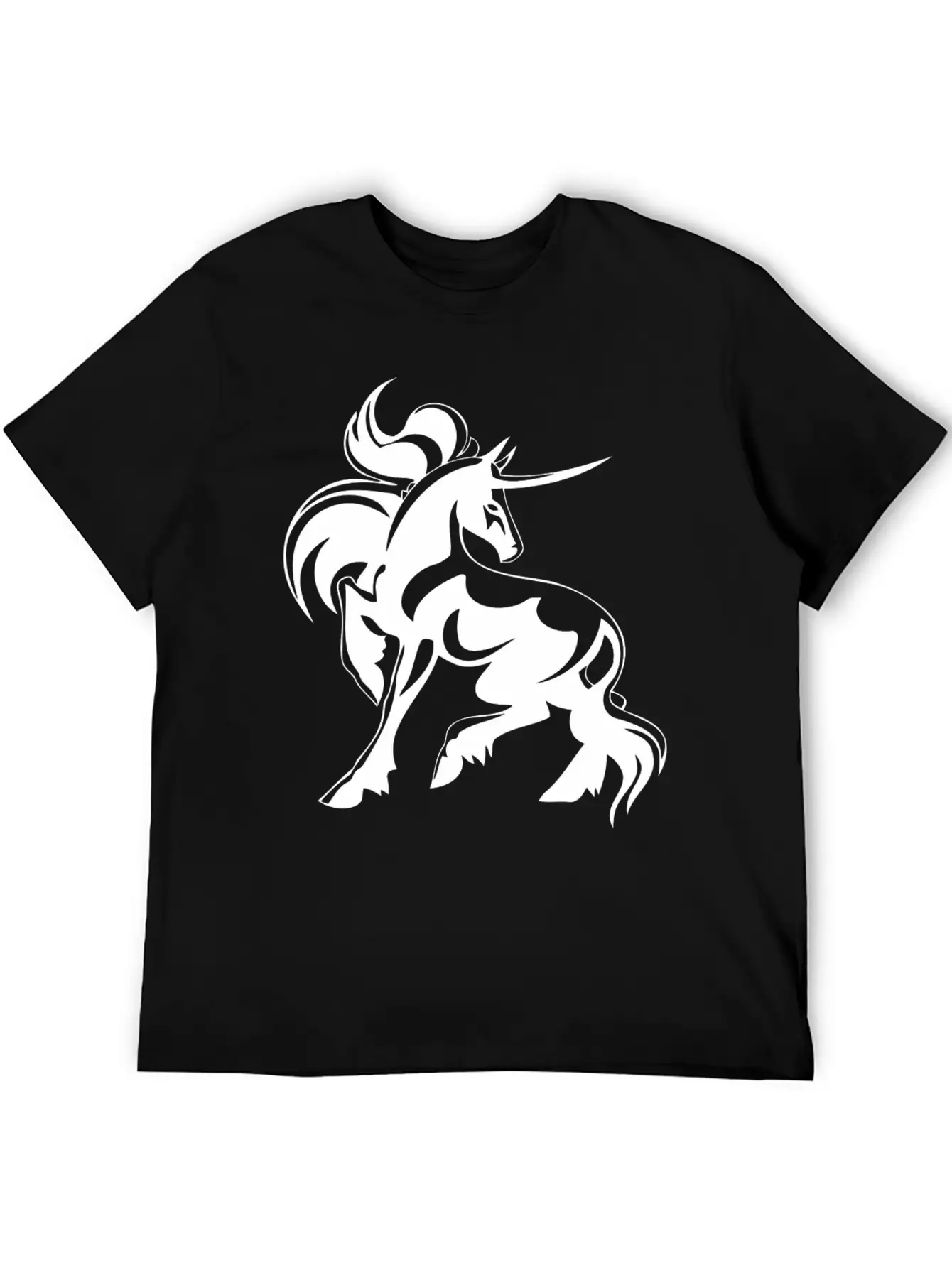 Horse Hoorn Animal Funny Stylish Everyday T-Shirt – Unisex Basic Cotton Tee
