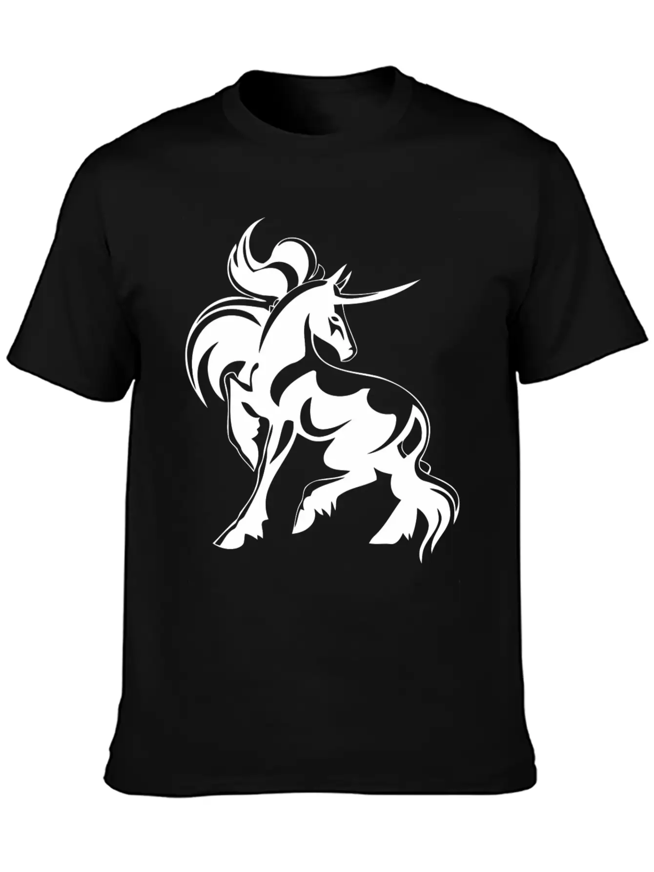 Horse Hoorn Animal Funny Stylish Everyday T-Shirt – Unisex Basic Cotton Tee