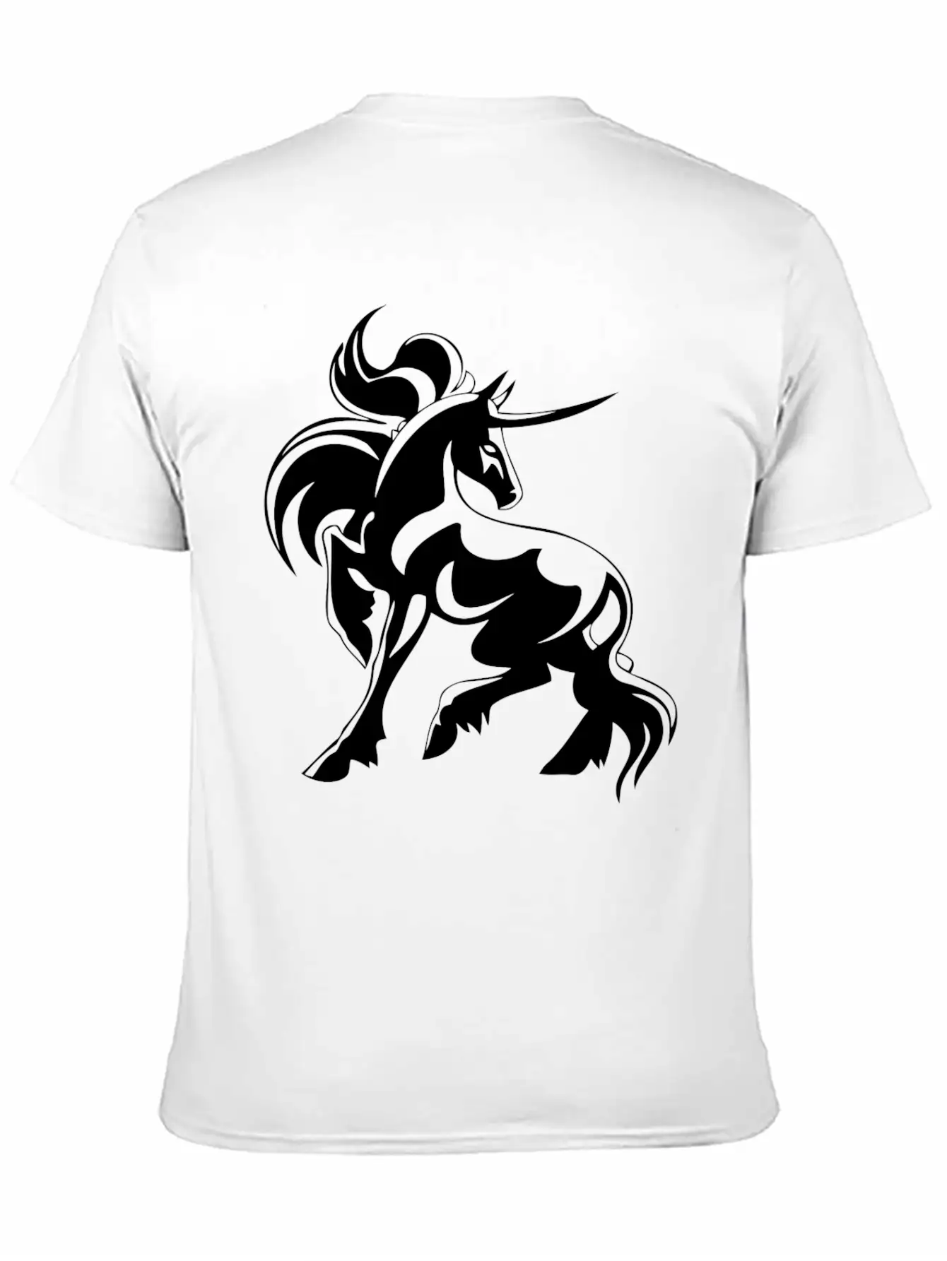 Horse Hoorn Animal Funny Stylish Everyday T-Shirt – Unisex Basic Cotton Tee