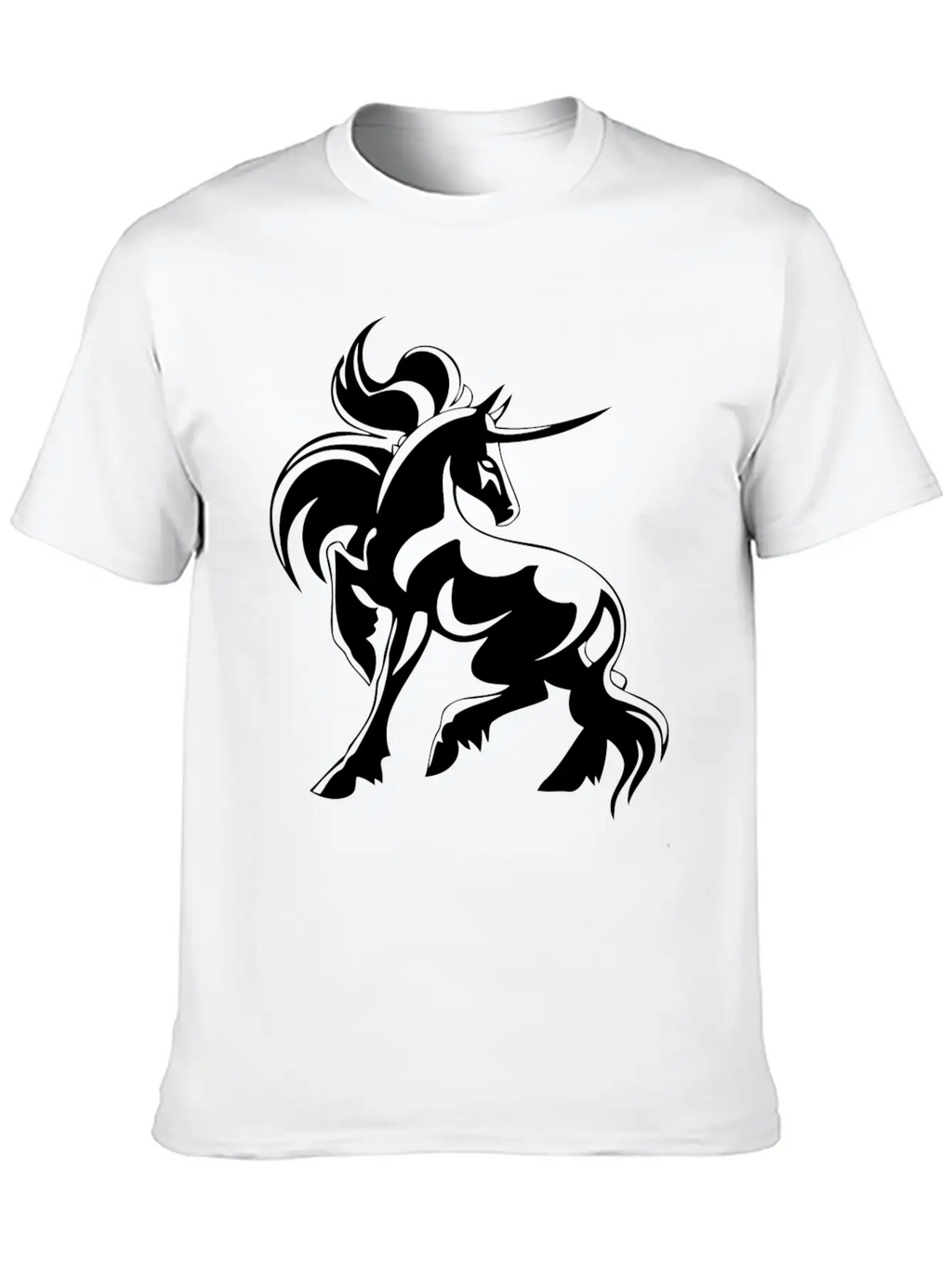 Horse Hoorn Animal Funny Stylish Everyday T-Shirt – Unisex Basic Cotton Tee