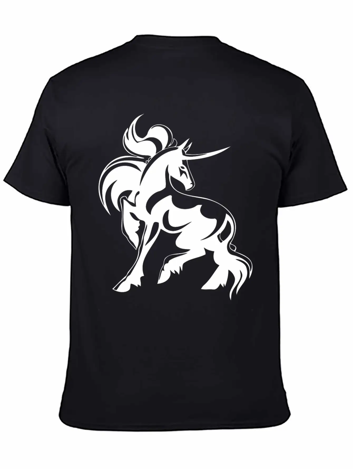 Horse Hoorn Animal Funny Stylish Everyday T-Shirt – Unisex Basic Cotton Tee