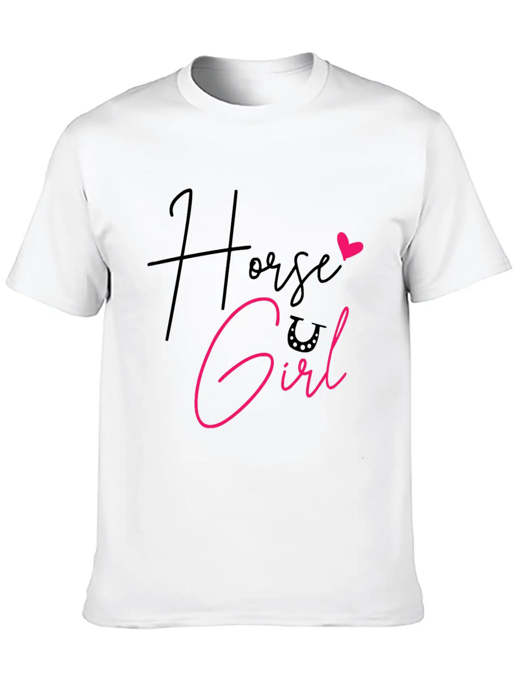Horse Horseback Riding Equestrian Cowgirl Basic Graphic T-Shirt – Daily Comfort In Soft Cotton