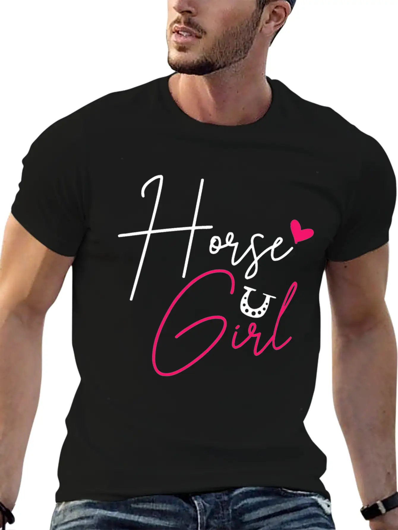 Horse Horseback Riding Equestrian Cowgirl Basic Graphic T-Shirt – Daily Comfort In Soft Cotton