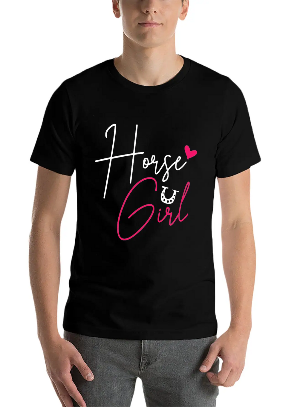 Horse Horseback Riding Equestrian Cowgirl Basic Graphic T-Shirt – Daily Comfort In Soft Cotton