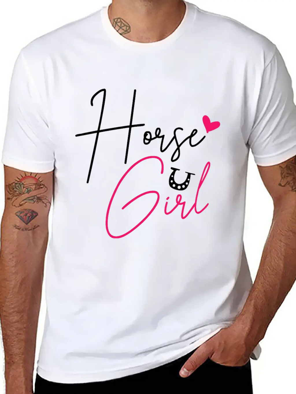 Horse Horseback Riding Equestrian Cowgirl Basic Graphic T-Shirt – Daily Comfort In Soft Cotton