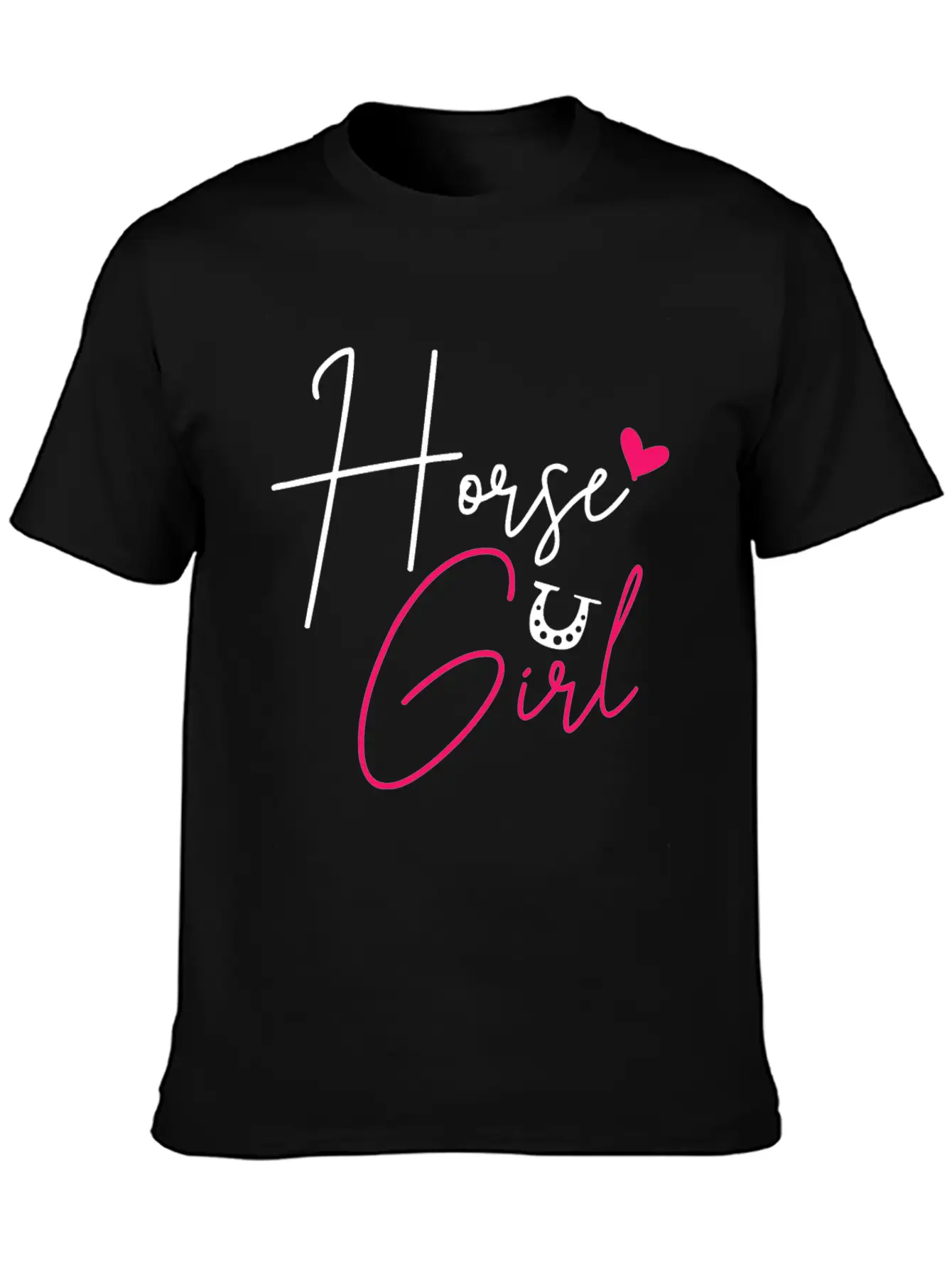 Horse Horseback Riding Equestrian Cowgirl Basic Graphic T-Shirt – Daily Comfort In Soft Cotton