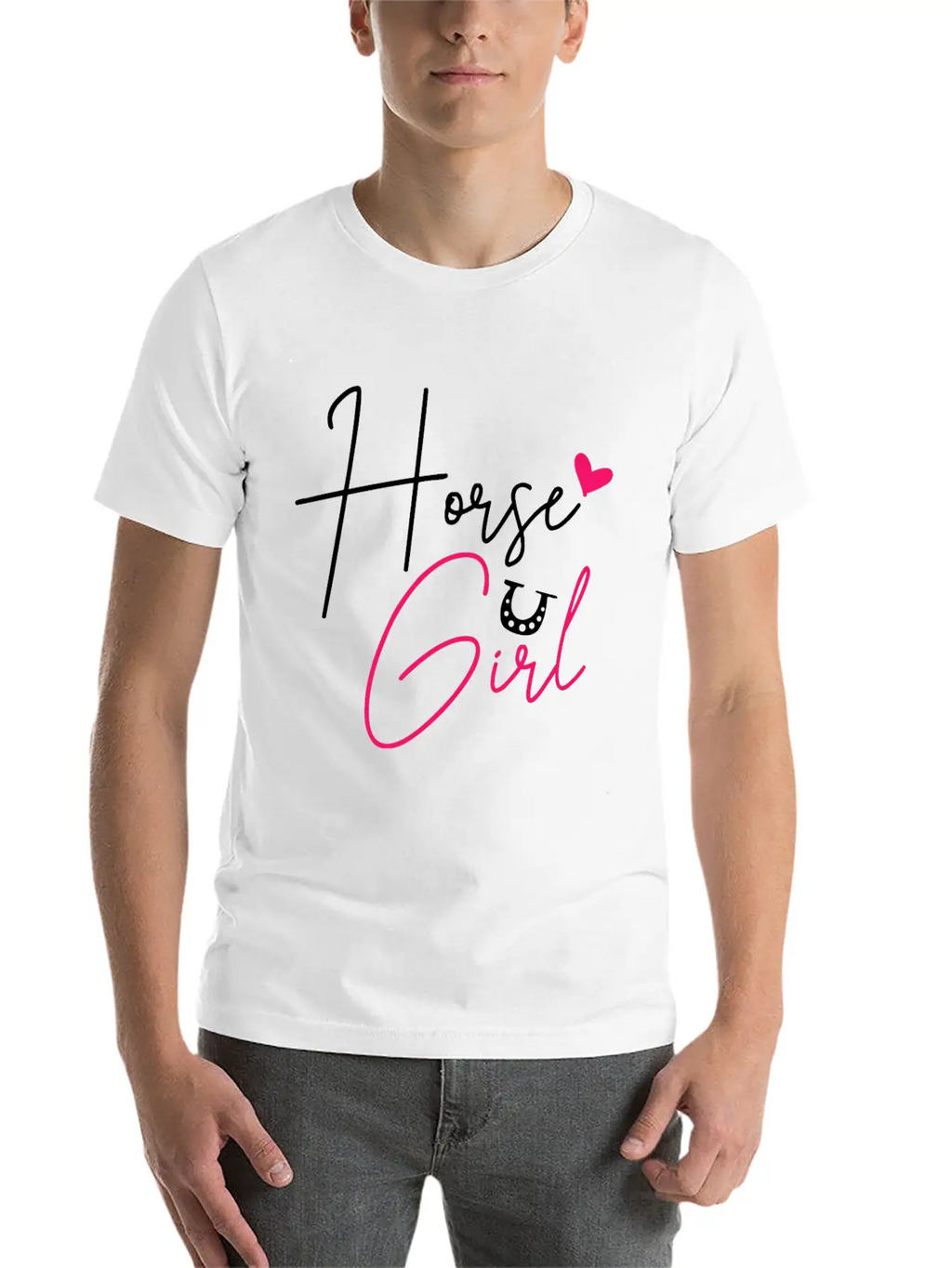 Horse Horseback Riding Equestrian Cowgirl Basic Graphic T-Shirt – Daily Comfort In Soft Cotton