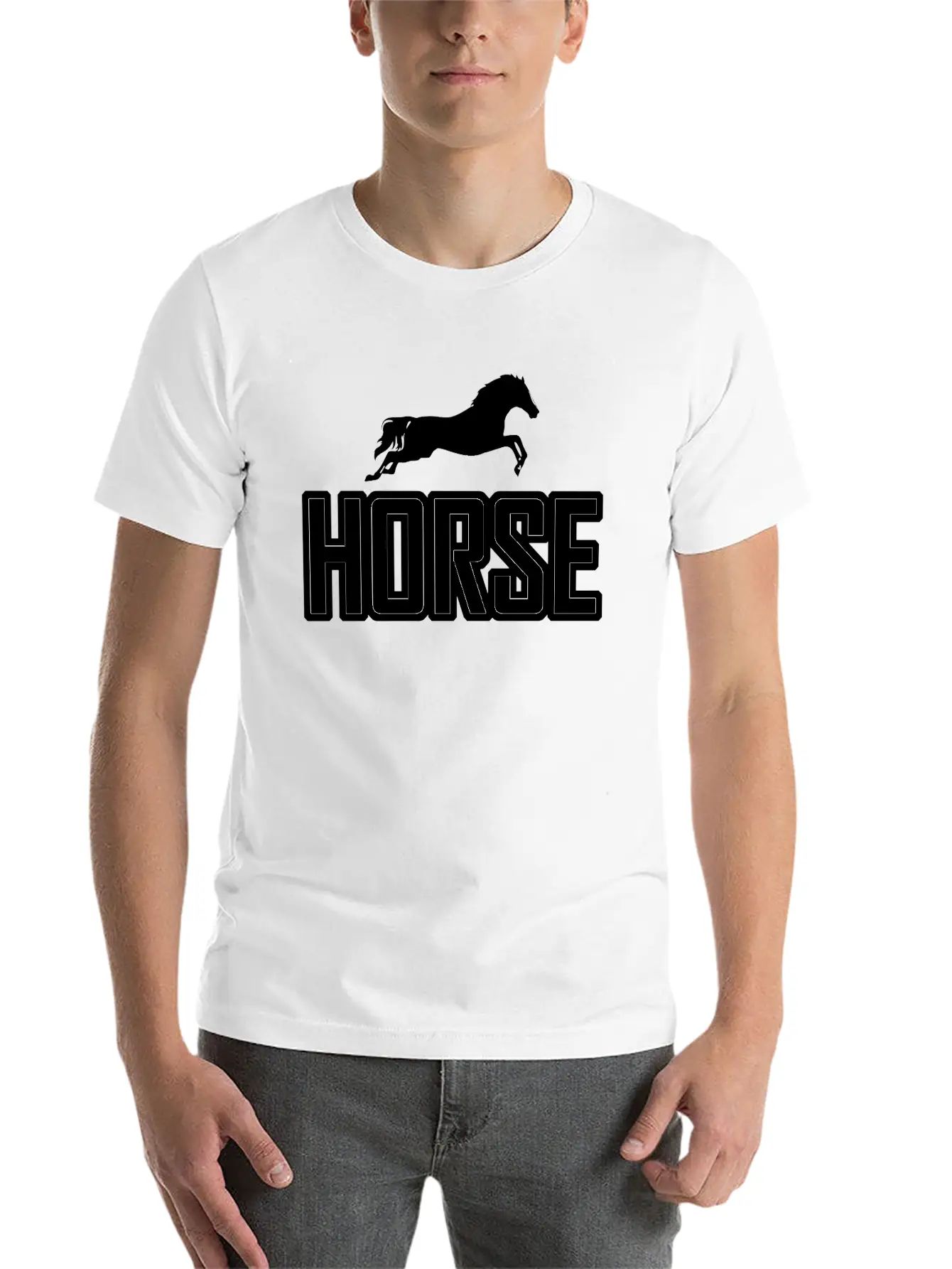 Horse Horseriding Rider Riding Unisex Casual T-Shirt – Clean Design For Daily Comfort
