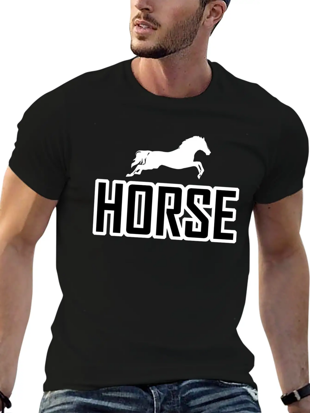 Horse Horseriding Rider Riding Unisex Casual T-Shirt – Clean Design For Daily Comfort