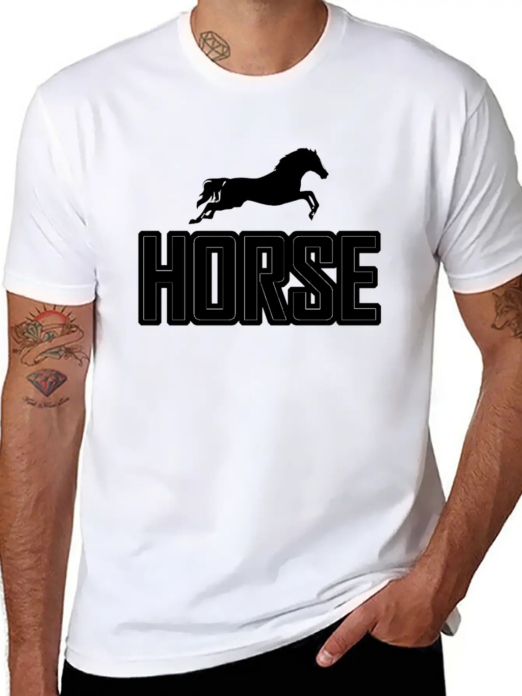 Horse Horseriding Rider Riding Unisex Casual T-Shirt – Clean Design For Daily Comfort