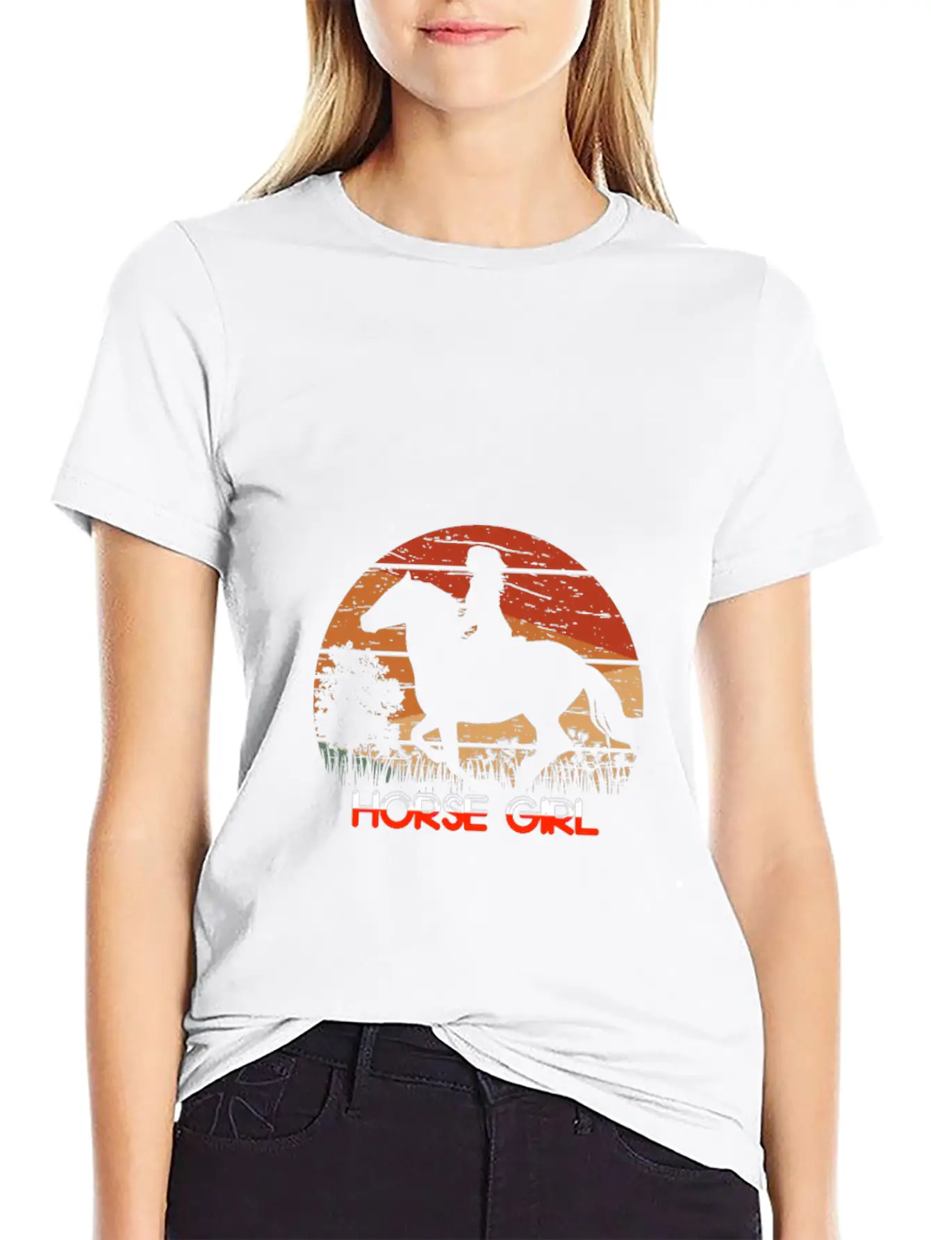 Horse, Horses, Horse Riding Horse Lover Relaxed Everyday Tee – Lightweight And Durable Cotton