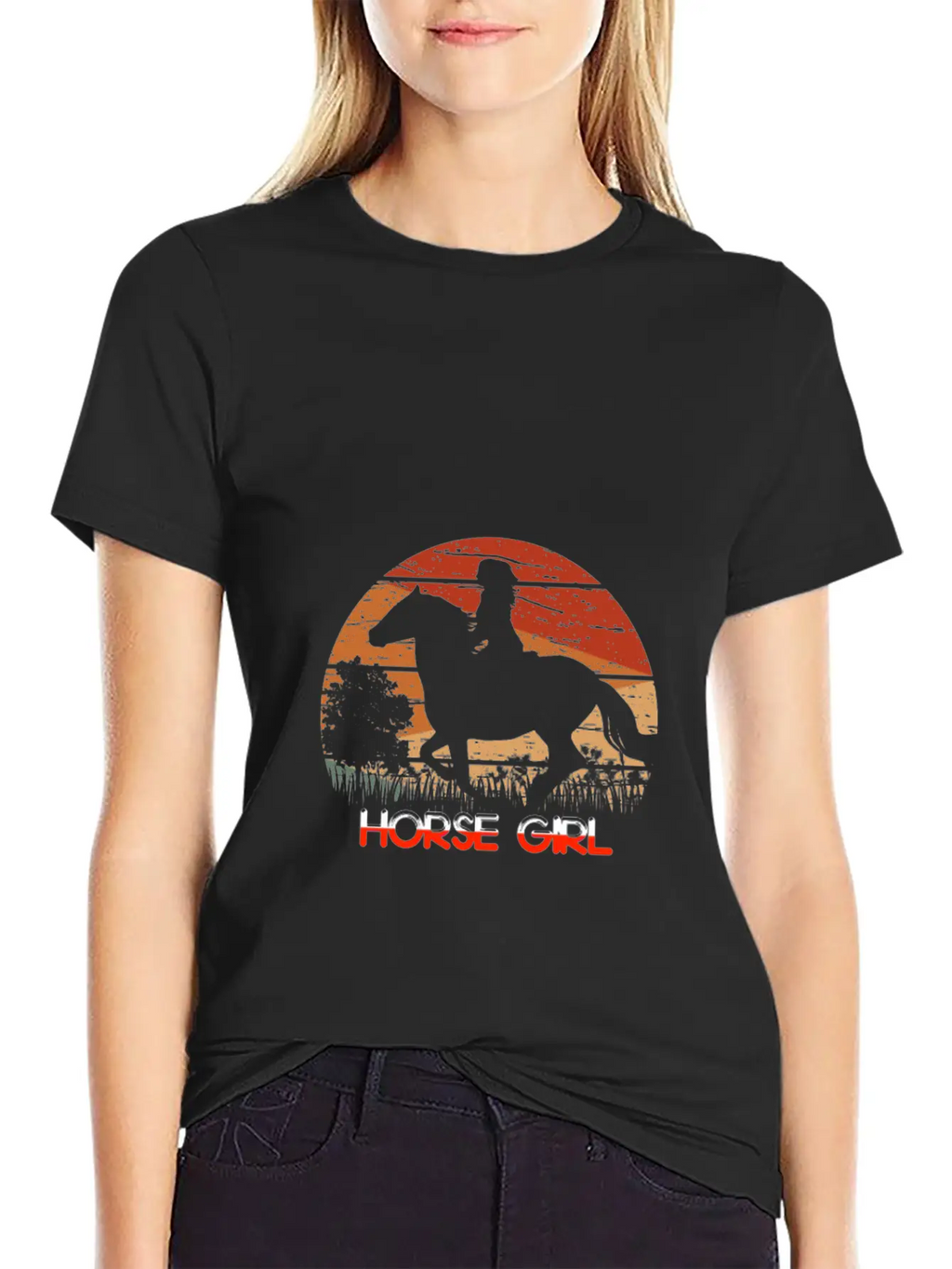 Horse, Horses, Horse Riding Horse Lover Relaxed Everyday Tee – Lightweight And Durable Cotton