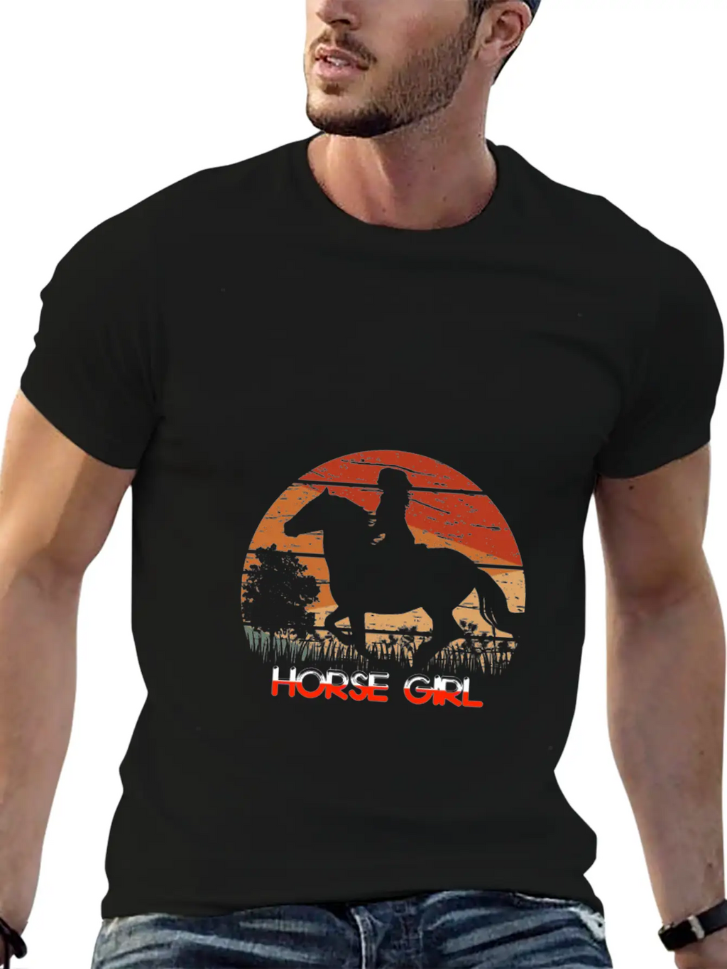 Horse, Horses, Horse Riding Horse Lover Relaxed Everyday Tee – Lightweight And Durable Cotton