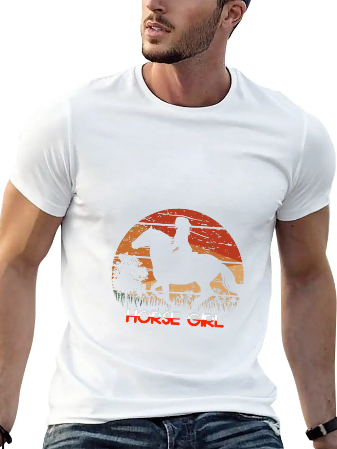 Horse, Horses, Horse Riding Horse Lover Relaxed Everyday Tee – Lightweight And Durable Cotton