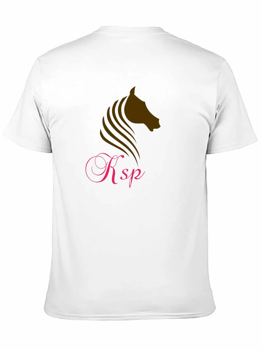 Horse Log Breathable Soft Cotton T-Shirt – Timeless Casual Look