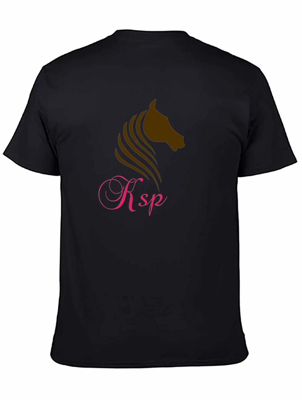 Horse Log Breathable Soft Cotton T-Shirt – Timeless Casual Look