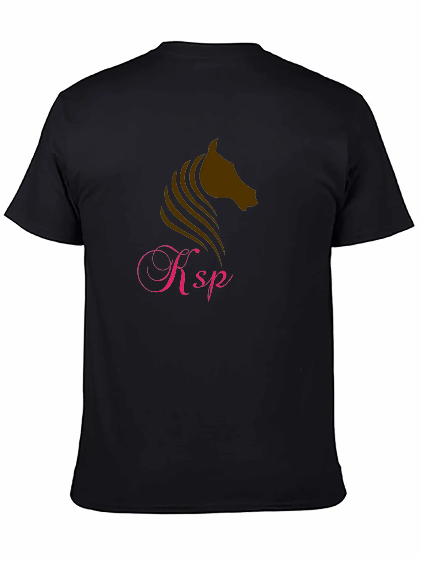 Horse Log Breathable Soft Cotton T-Shirt – Timeless Casual Look