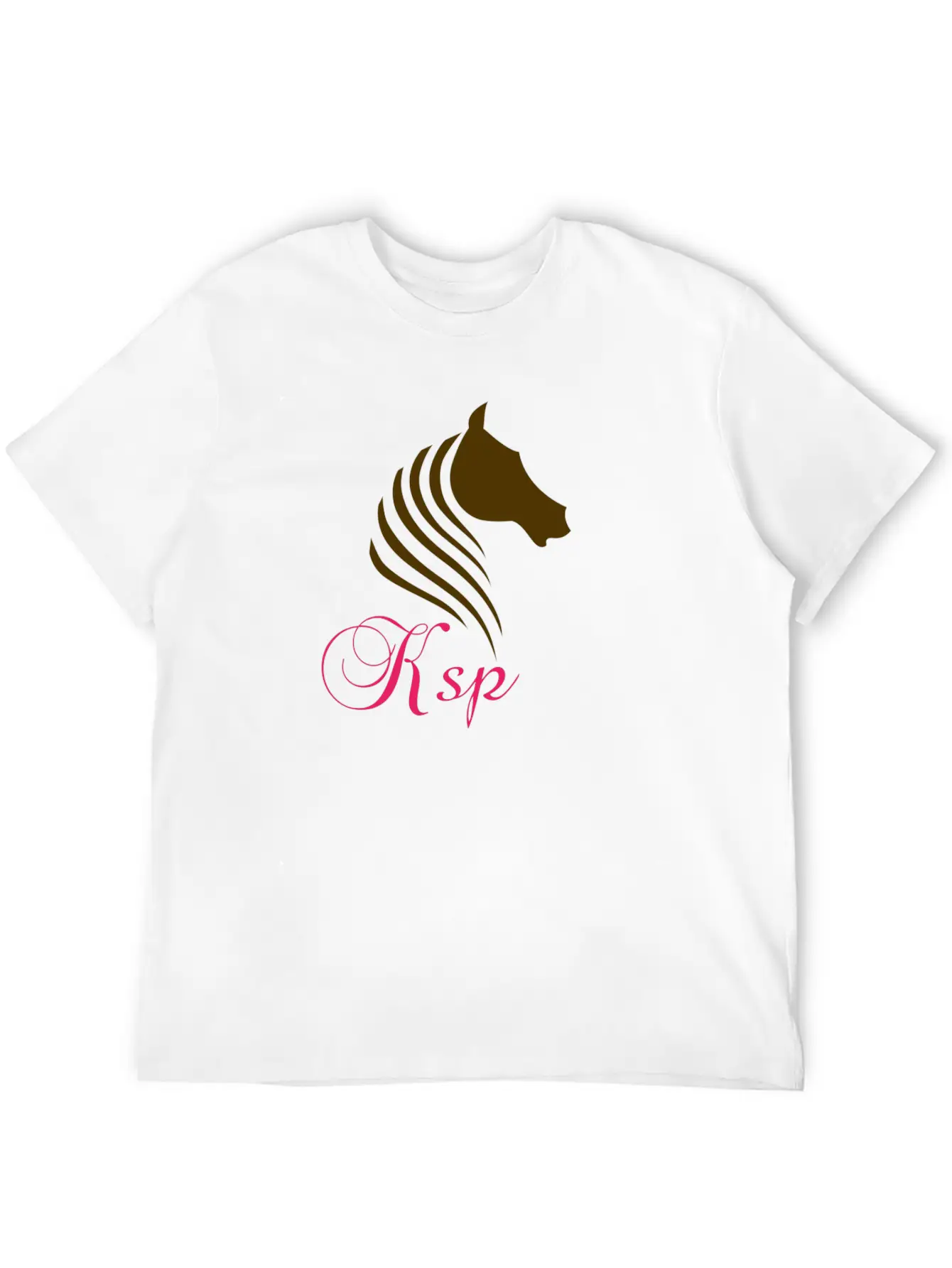 Horse Log Breathable Soft Cotton T-Shirt – Timeless Casual Look