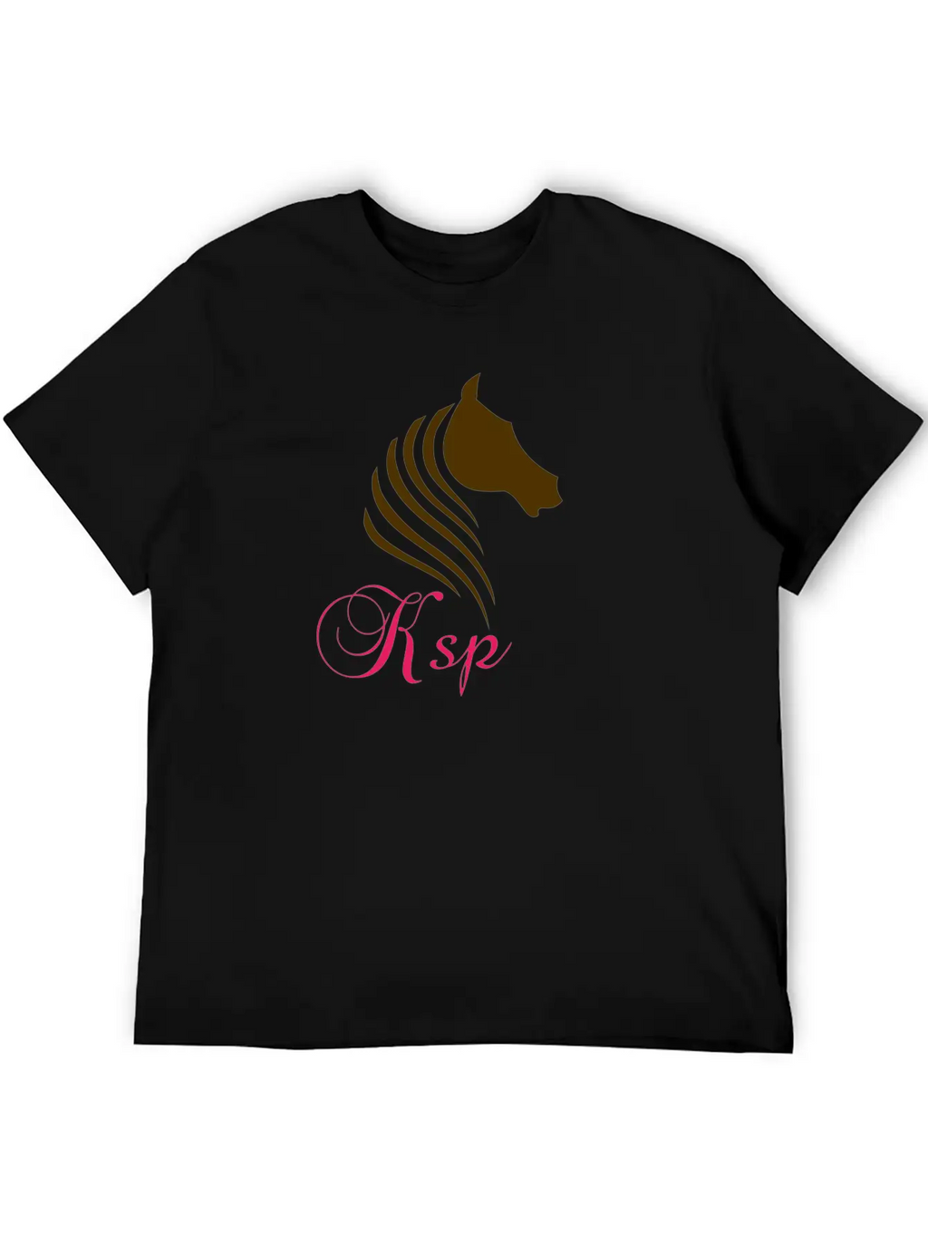 Horse Log Breathable Soft Cotton T-Shirt – Timeless Casual Look