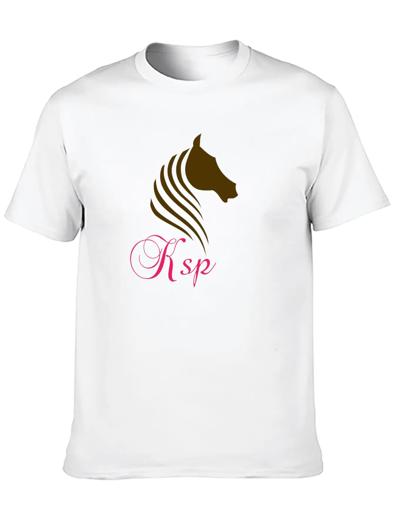 Horse Log Breathable Soft Cotton T-Shirt – Timeless Casual Look