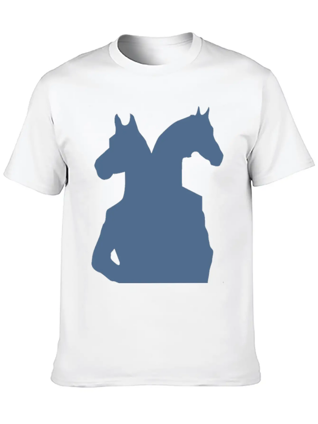 Horse Man Blue Basic Graphic T-Shirt – Daily Comfort In Soft Cotton