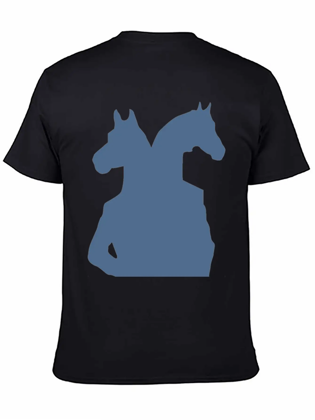 Horse Man Blue Basic Graphic T-Shirt – Daily Comfort In Soft Cotton